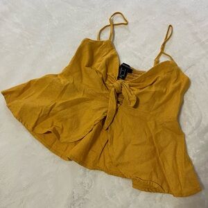 Forever 21 Yellow Camisole Top